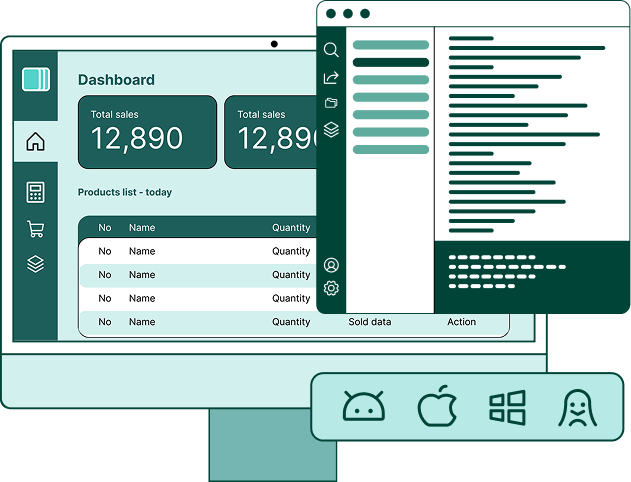 Software Dashboard Interface